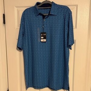 FootJoy Blue Geometric Casual Shirt